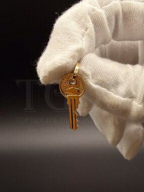 14K Yellow Gold Key Pendant